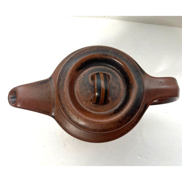 Vintage Arabia Of Finland Ruska Coffee Pot & Lid By Ulla Procope Brown Ceramic 1 - Picture 6 of 10